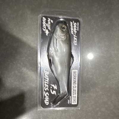 Working Class Zero Battleshad 7.5in 2.5oz Silver/Gray Swimbait 