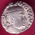 ANCIENT INDIA KSHATRAP DYNASTY KINGS PORTRAIT RARE SILVER COIN #S84