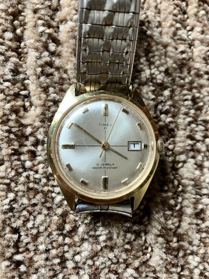 Vintage 1969 Timex 21 Jewel Prestige Collection Men Watch Not Working