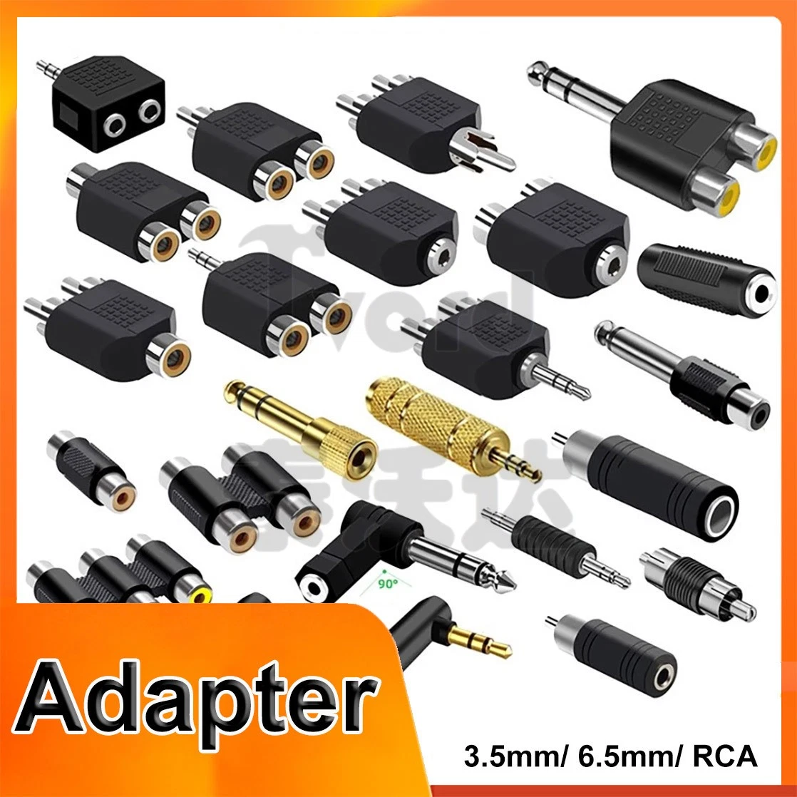 Sourcing Map RCA Female To S-Video 4 Terminal Male Connector Mini Din 4 PIN Composite Stereo - View #3