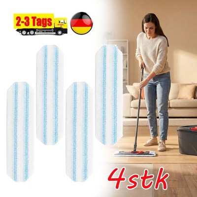 4 Stück Mikrofaser Wischpads Ersatz Für Vileda H2Pro Und O-Cedar H2Pro Bodenwisc
