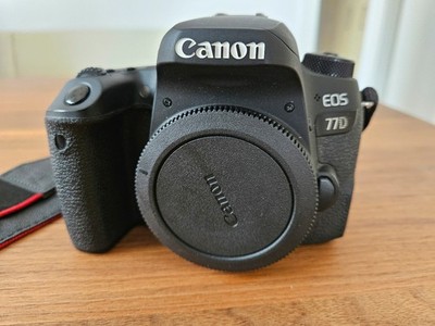 Canon EOS 77 D body Spiegelreflex Digitalkamera gebraucht einwandfreier Zustand