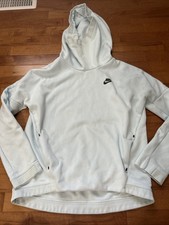 Nike Sweatshirt Cowl Neck Hoodie Women  s Size Small Light Blue Active