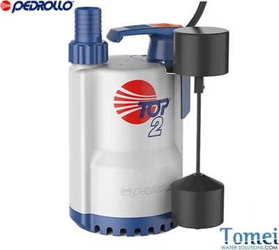 Submersible DRAINAGE Electric Pump clear water TOP2GM 5M 0,5Hp 240V Pedrollo