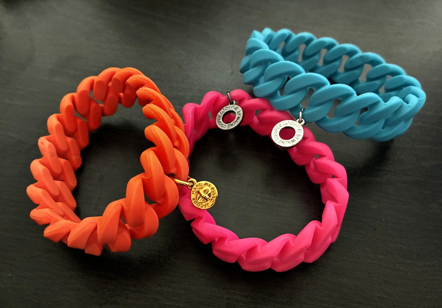 Wayne by Wayne Orange Expandable Link Bracelet wi… - image 9