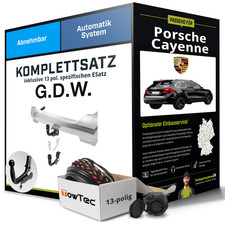 Anhängerkupplung abnehmbar für PORSCHE Cayenne +E-Satz AHK
