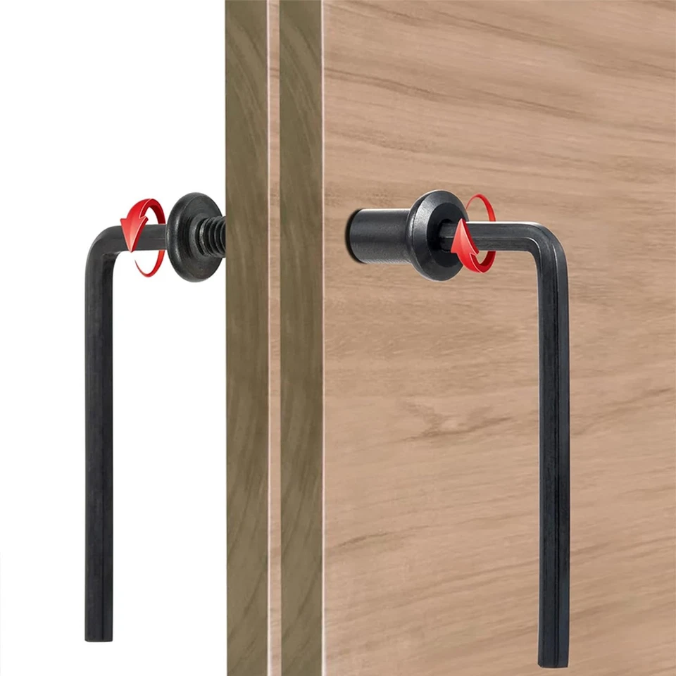 20 Viti di Collegamento M6 x 30 mm, Viti per Mobili, Dado a Manicotto M6, Vit... - Immagine 4 di 4