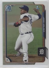 2015 Bowman Chrome Prospects Refractor 492/499 Jose Valdez #BCP139 f0v