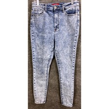 Guess Los Angeles Georgi High Rise Ankle Womens Size 30 Acid Wash Denim Jeans