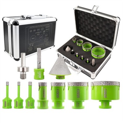 FACHLICH 6-68mm Diamant Fliesenbohrer Set Bohrkronen Diascheibe Winkelschleifer