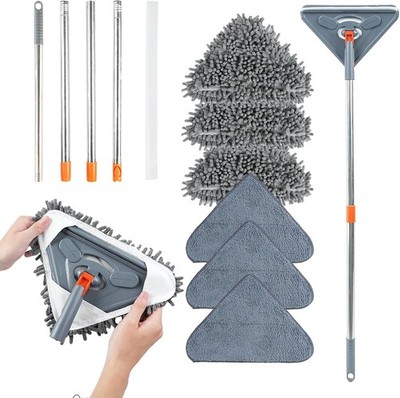 Wall Cleaning Mop with 85'' Long Handle, Ceiling Cleaner Tool Duster, Wall Mop