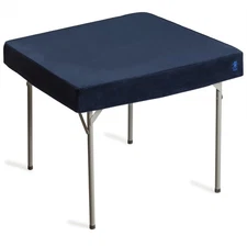 Professional Grade Blue Square Table Cover for Poker, Card Games, Mahjong, Board