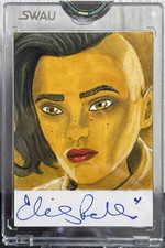 SWAU Artist Series Star Wars Sketch Gerry Garcia Jr Auto Elizabeth Rodriguez