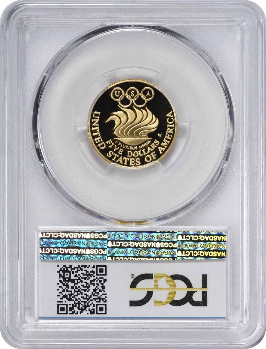 1988-W Olympic $5 Gold Five Dollar Proof Commemorative