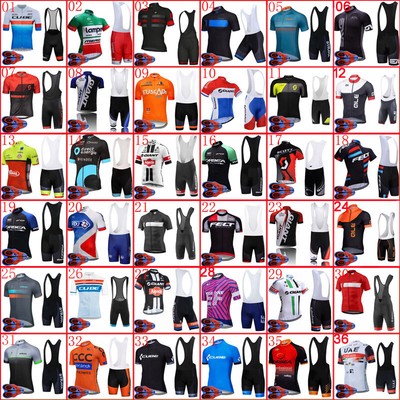 Details about &nbsp;2021 Mens Team Cycling Jersey Bib Shorts Set Summer Bike Short Sleeve Sportswear