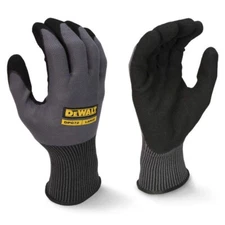 5 Pack! DEWALT DPG72 Flexible Durable Grip Work Glove (5 Pairs) SM,M,LG,XL,XXL