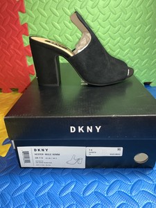 dkny hester suede mule