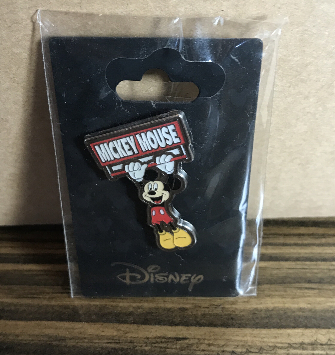 "Mickey Dangling" Monogram Disney Collectible Pin New on Card Item # 85512