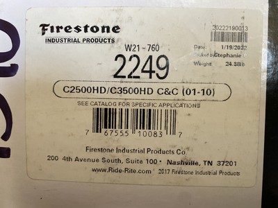 Firestone Ride-Rite Rear Air Helper Spring Kit 01-10 Silverado Sierra 2500  3500 | eBay