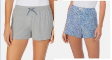JANE & BLEECKER WOMEN'S 2 PACK SLEEP SHORT (DITSY BLUE GRAY SMALL)NWOT