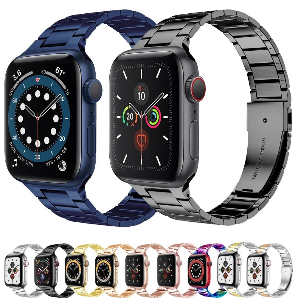Stainless Steel wrist strap iWatch Band For apple series 38-44mm  6/5/4/3/2metal