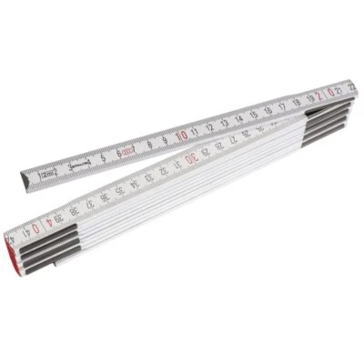 Stalco Measure wooden folding rule metric 2m / 7ft