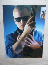 Mark King "Level 42" autograph signed A4 magazine image