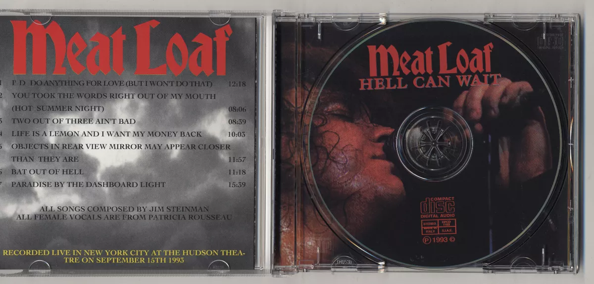 Meat Loaf - Hell Can Wait - Rare MINT Italian Import CD-NYC 1993 Bat Out Of  Hell 724354260827