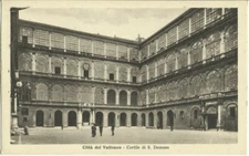 Early View Citta del Vaticano Vatican City - Cortile di S Damaso Italy Postcard