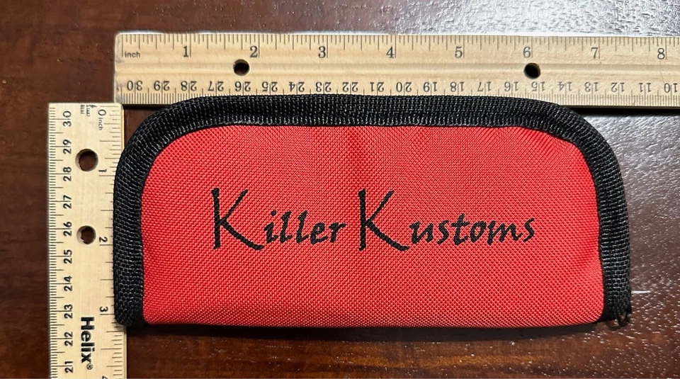 Estuche de almacenamiento de cuchillos con cremallera - Tiene capacidad para 2 cuchillos de bolsillo de hasta 5,5" Foto 3 de 4