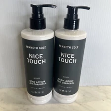 LOT 2 Kenneth Cole Nice Touch Vetiver Body Lotion 12.17 fl oz Bottles New