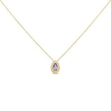 Collana Punto Luce Ametista a Goccia  Stroili  Oro Giallo 375% 9KT  cod. 1426875