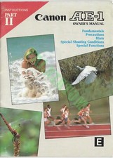 Vintage Canon AE-1 Manual Part 2