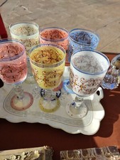 6 bicchieri vintage anni 50 BOHEMIA