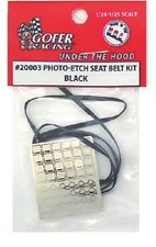 Gofer 20003 1/24-1/25 Photo-Etch Black Seatbelts