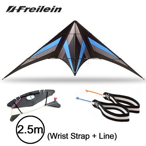 Flying Set 2.5m Stunt Kite Professional 2 Line Kite Flying Set Outdoor Fun Power ...