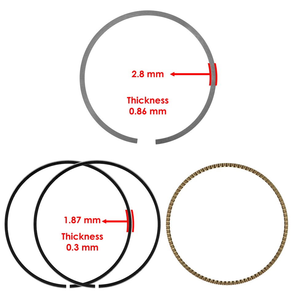 Suzuki Motorcycle Pistons, Rings And Piston Kits Wiseco Forged Piston Kit - CRF250R/CRF250X (2004-2017) 78mm Standard Bore, 12.9:1 Compression Honda CRF Motorcycles