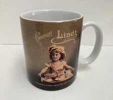 Lindt Chocolat Chocolate Collectible Retro Chocolatier Girl Coffee Mug/Cup