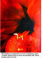 Oil Painting Hand painted on canvas -AMAZING COLORS  couleurs - size 28“x36 ”