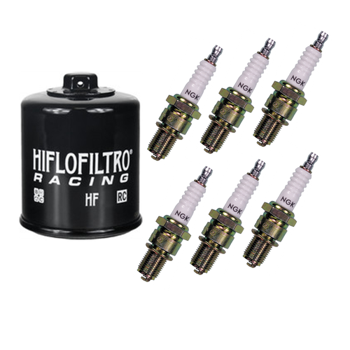 Honda GoldWing GL1500 19882000 6 Spark Plugs & Oil Filter All Tune Up