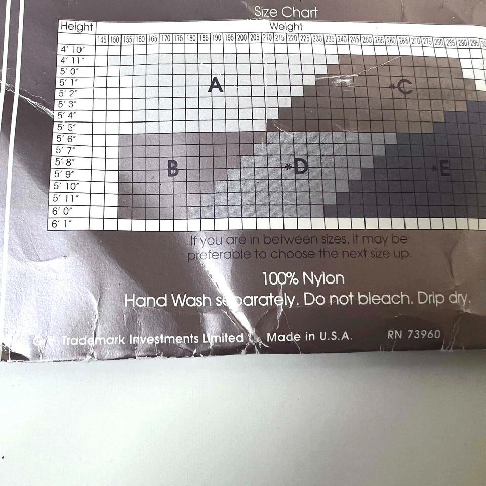 Pantimedias vintage Gloria Vanderbilt talla C sandalia blanca nailon Foto 4 de 4