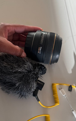Sigma 30mm F/1.4 EX DC HSM Lens +  K&F filter + Deity V-Mic