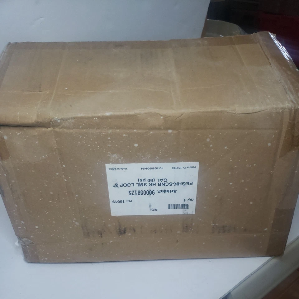 (50 Pk) Peg Hook Scanner With Loop Hanger 8" Galvanized For Peg Board & Slatwall - Image 4 of 4