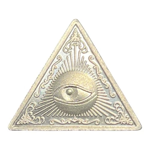 2 Gram .999 Fine Silver Triangle Bar – All Seeing Eye – Provident Style