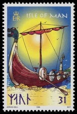 ISLE of MAN 773 - Viking Longships "Ship with Furled Sail" (pc26175+)