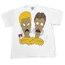 BEAVIS  BUTT-HEAD MTV Graphic Funny Vintage 1993 XL Single Stitch Shirt BOOTLEG