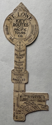 #ad #ad Pacific Electric Railway Tours Key Routes Advertising novelty die cut California $49.99