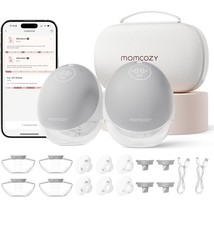 Momcozy Breast Pump Hands Free Upgraded Mobile Flow M9 App Control 24mm 2 Pack