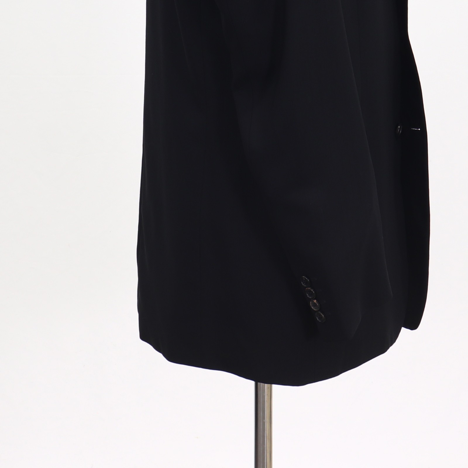 Hugo Boss 44L Black Sport Coat Blazer Jacket Solid 3-Button Wool thumbnail 6