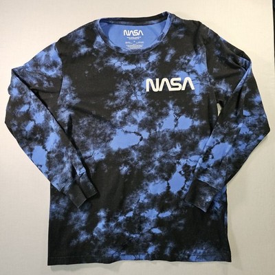 NASA Artemis II Mission Era Space Shuttle Launch Tie Dye Shirt Med Long Sleeve